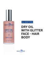 Ξηρό λάδι για μαλλιά, πρόσωπο και σώμα Dry oil με glitter - Image 5