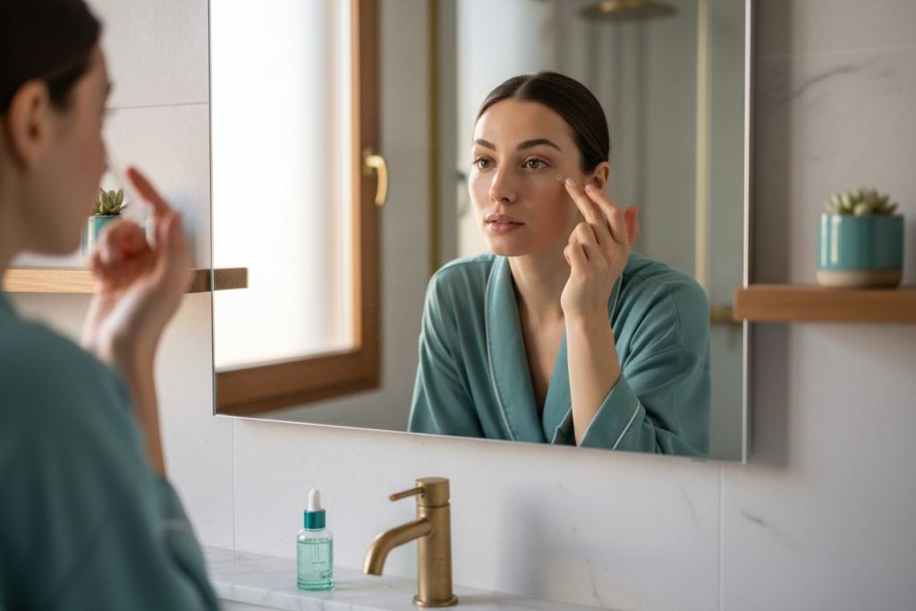 serum ματιών εφαρμογή skincare