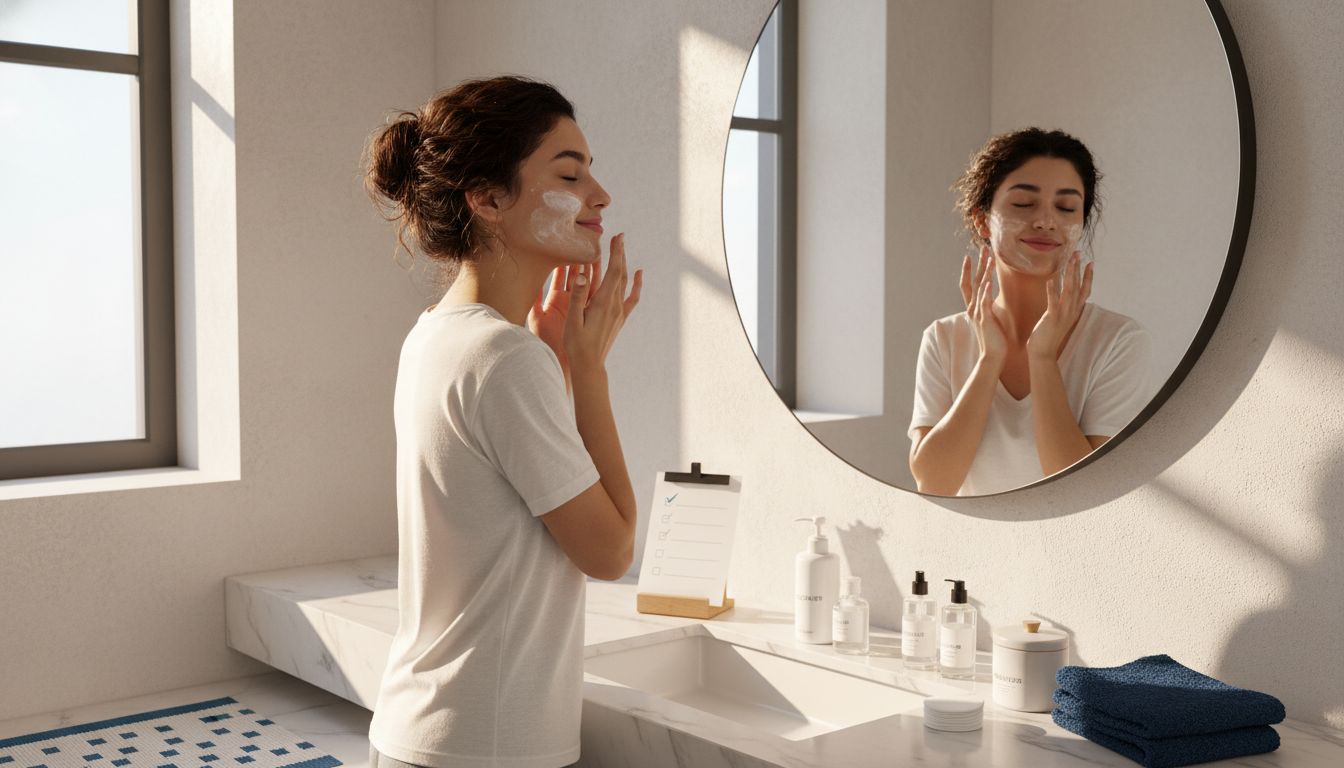 facial cleansing checklist