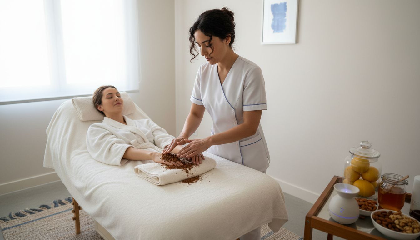 spa natural body scrub