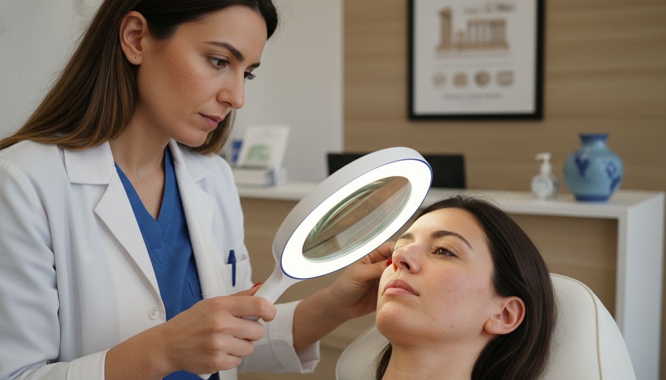 dermatologist skin examination